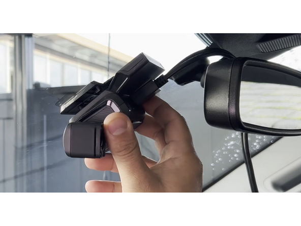 Place the camera back on the mounting bracket.