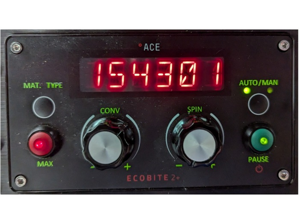Press the green button to save this change, then press the red and green button together to exit back to main menu.