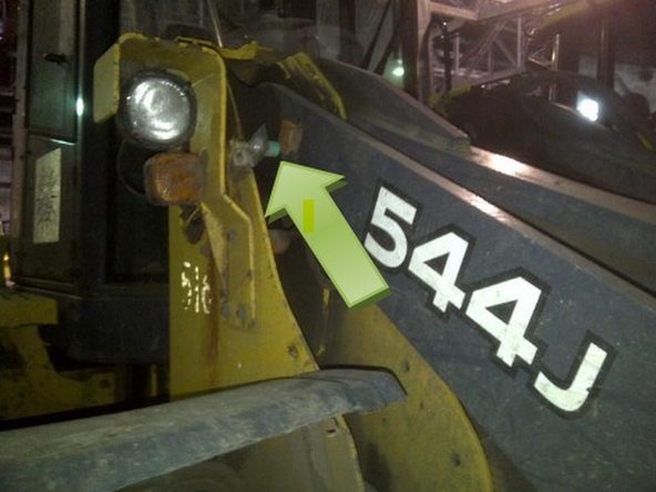 The sensor should read ON when the arm is down.