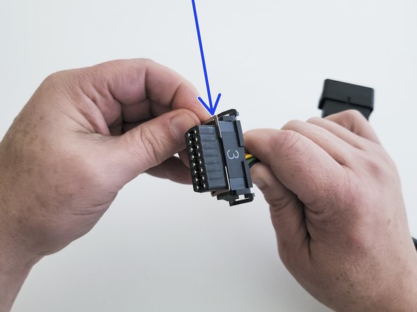 Install  adapter #3 onto the connector housing.