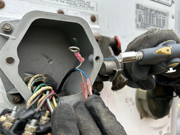 Use a heat gun or butane torch to seal the heat shrink crimp connectors.