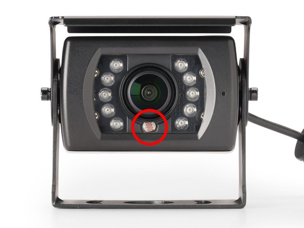 Tighten all mounting bolts securely. The camera must not move or vibrate during vehicle operation.