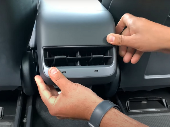 Take the air vent panel and push the wiring down to prevent it from being pinched by the panel.