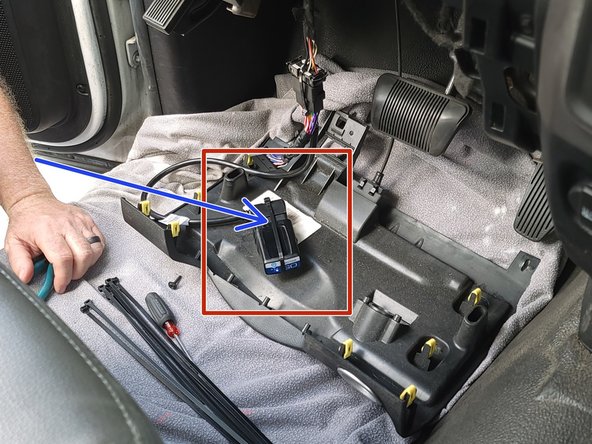 Plug the GO device into remaining end of the harness.