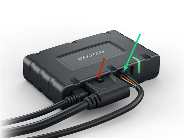 Connect the GPIO harness to the I/O port on the back of your GO Device using the 6 pin Molex connector.
