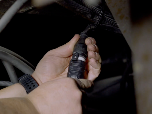 Ensure the locking tab is engaged and that the connection is secure.