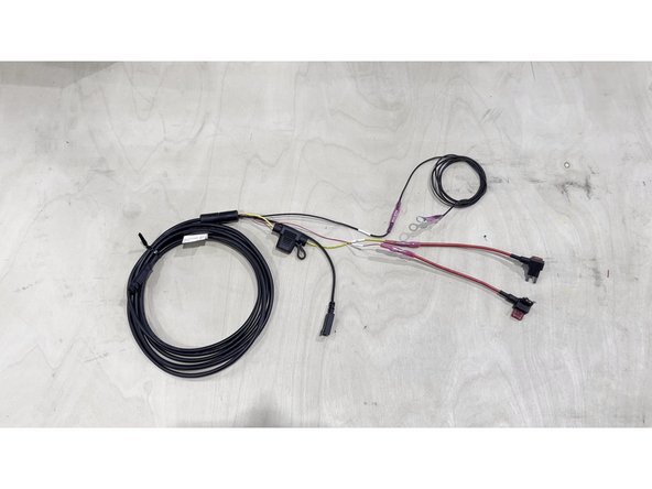 Temporarily connect the HRN-IOXGFPRO-3W 3-wire harness to the fusebox using fuse taps: