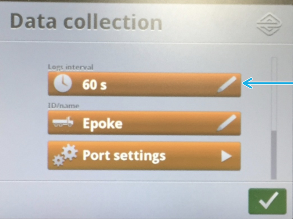 Scroll down to [Logs interval].