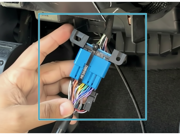 Secure the connection with a cable tie.