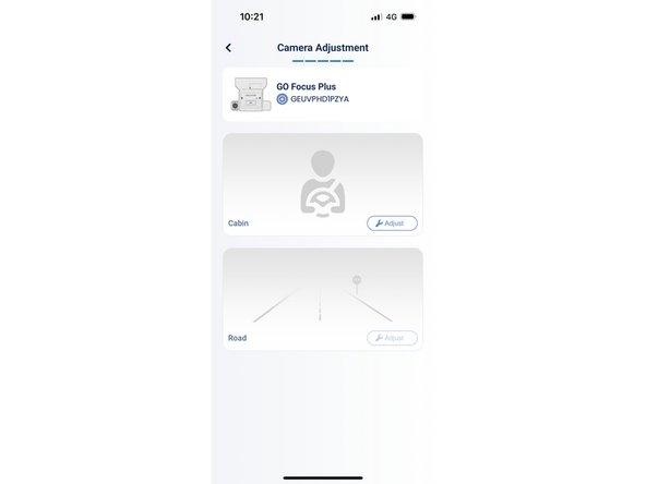 Tap  first on the cabin and adjust the camera.