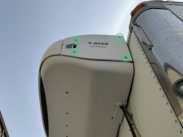 For connections outside the cab, you need to remove/open the refrigeration unit panels to access the control panel.