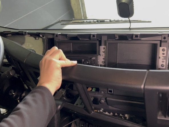 For some vehicles, the monitor can mount into an available DIN slot in the dashboard.