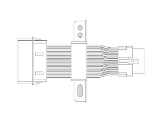 Slide Adaptor 5 from HRN-GS16K22 all the way to the back of the core connector and refit where the original OBD was.