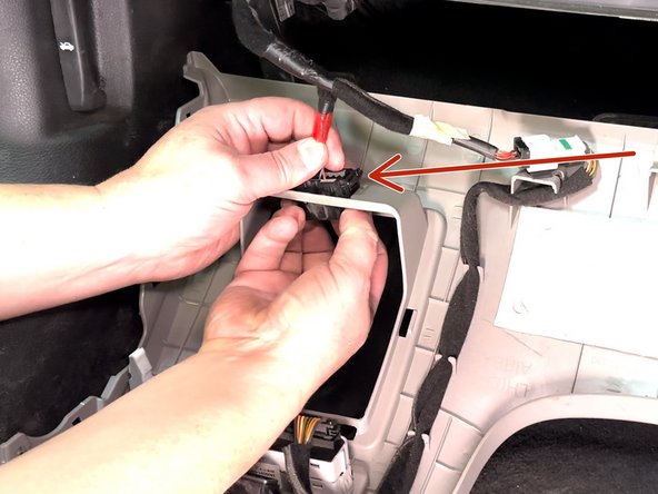 Locate  &amp; remove the OEM OBDII connector from its OEM location.