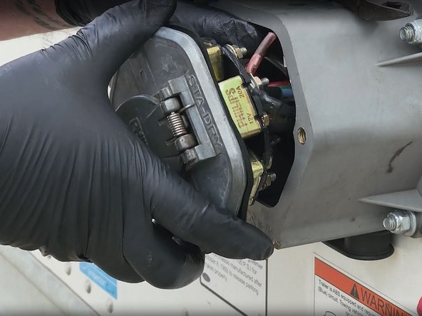 Secure any excess wiring and then reassemble the nose box.