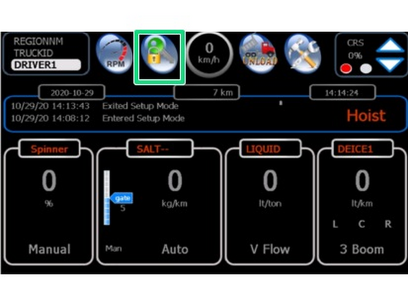 From the main screen of the CS660, insert the programming key into one of the USB ports of the control head.