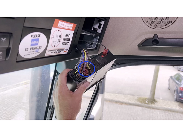 Remove the brown and red connectors.