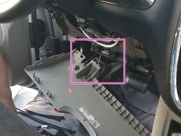 Locate  &amp; remove the OEM OBDII connector from its OEM location.