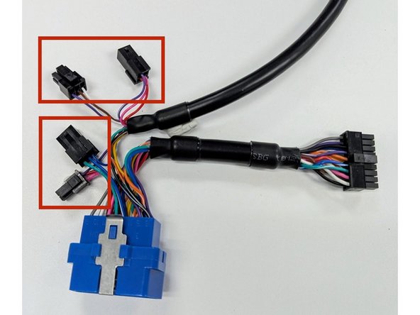 Prepare the HRN-GS16K2-HD harness.