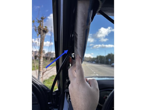 Ensure you route the cable behind any obstruction, such as the airbag, so that the cables do not interfere with deployment.