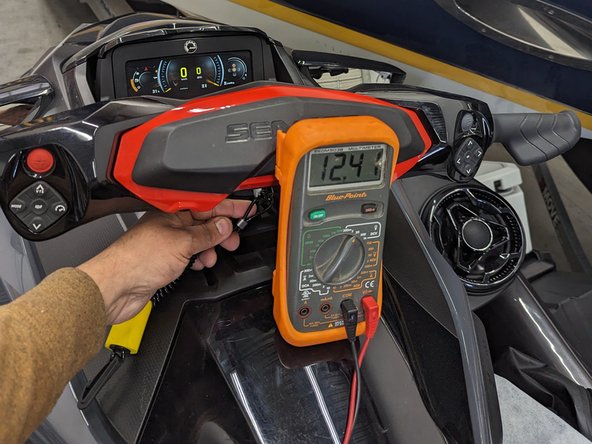 Use a voltmeter to test for ignition: ensure it reads 12/24V when the key is in the ON position, and 0V when the key is on the OFF position.