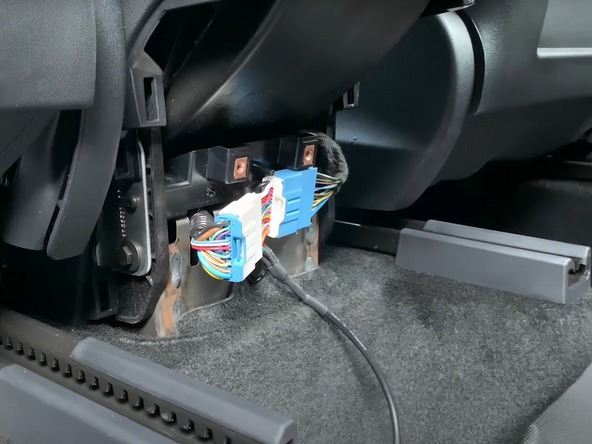 ! IMPORTANT: Ensure the harness and the Tesla connector are securely attached.