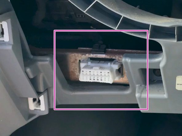 Locate the OEM OBDII connector