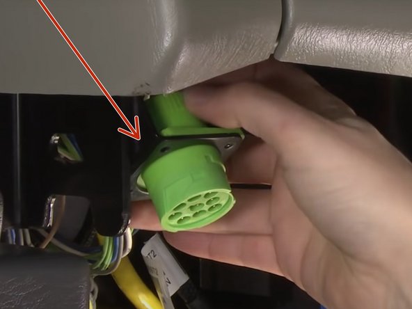 Reinstall the HRN-DM09T2 male harness connector assembly into the same location where the OEM 9 pin was removed.