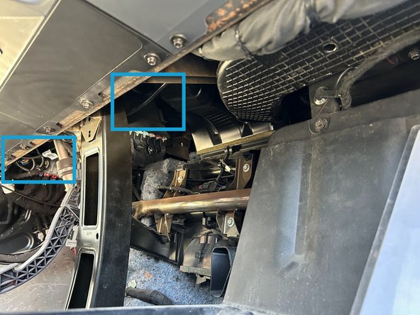 Route the HRN-BS16S5 extension harness behind the dash and secure using cable ties.