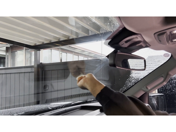 Use the provided alcohol wipe to clean the surface where the GO Focus Plus will be installed.