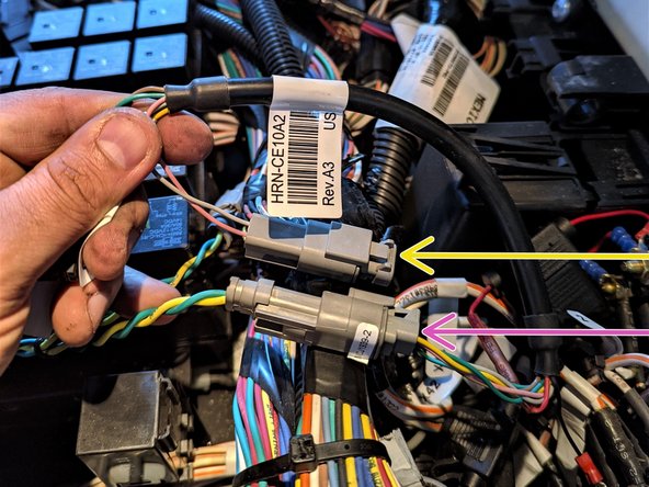 Reinstall the terminating resistor into the mating end of the HRN-CE10K2.
