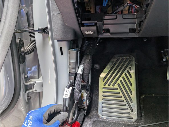Use cable ties to secure loose wires to leave the space clean and close everything up.