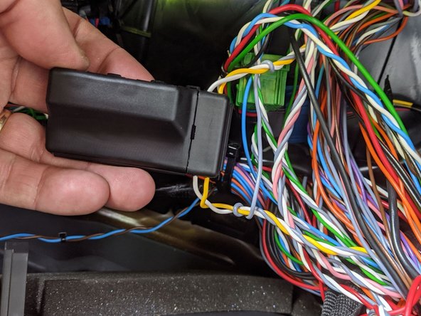 Clamp the wire into place in the IOX-CLAMP as shown