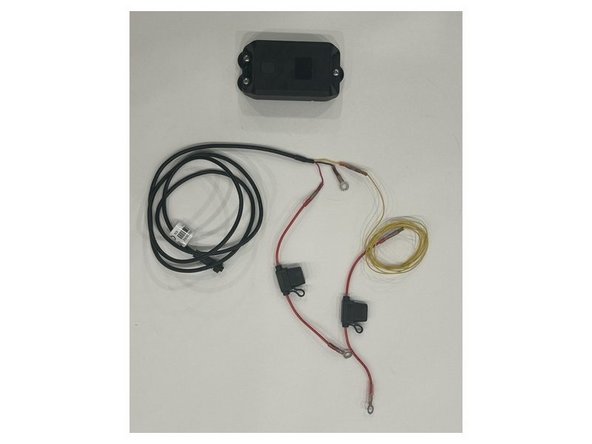 Using the supplied HRN-5AFUSEKIT, prepare HRN-GA23WIRE harness as needed.