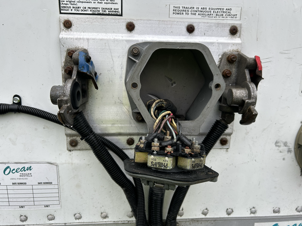 Access the trailers connection point.