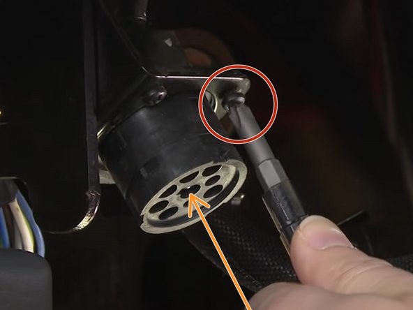 Unfasten the OEM 9 pin connector from where its mounted.