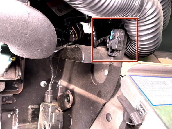Locate  &amp; remove the OEM OBDII connector from its OEM location.