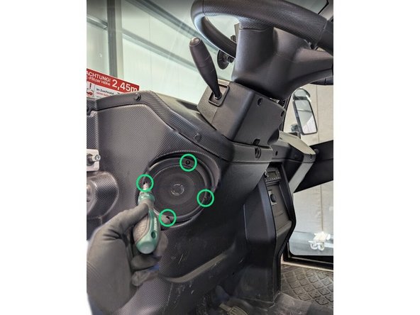 Remove the 4 screws holding the speaker in place, and remove the speaker.