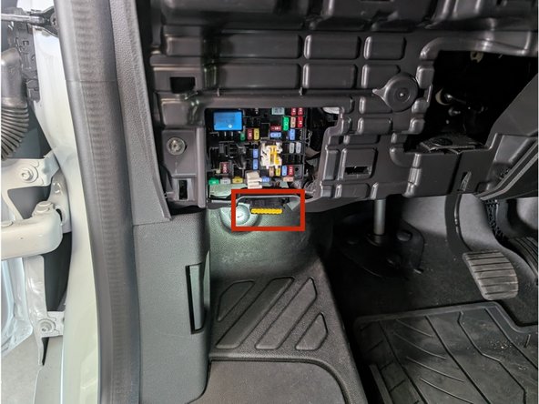 Locate  &amp; remove the OEM OBDII connector from its OEM location.