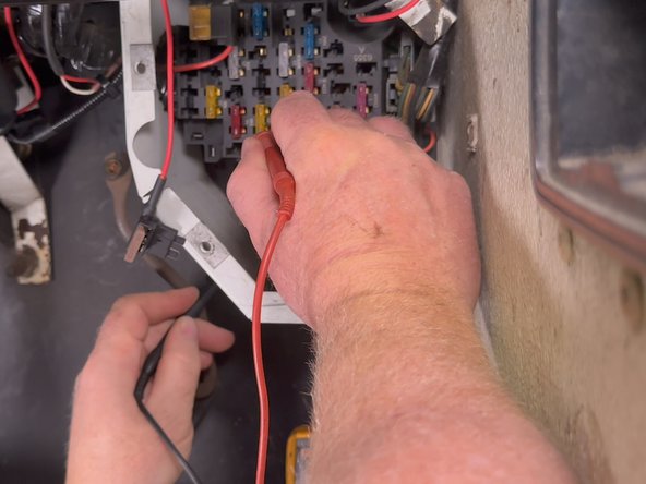 Using a multimeter, test the HORN/LPS fuse to ensure constant power is available.