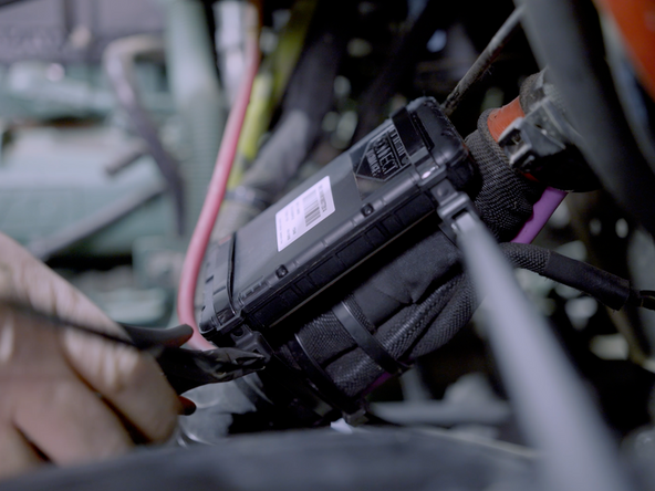 Trim any excess cable tie.