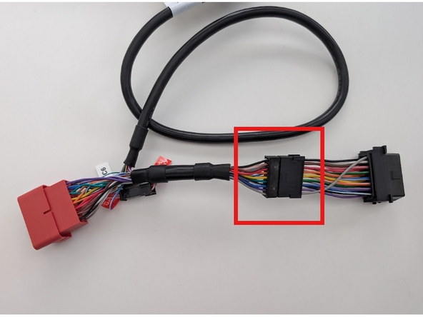 Clip the short section into place on the main harness