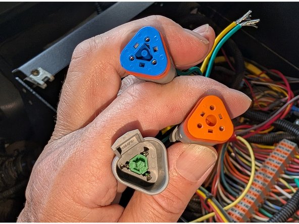 Remove termination resistor from vehicle port.