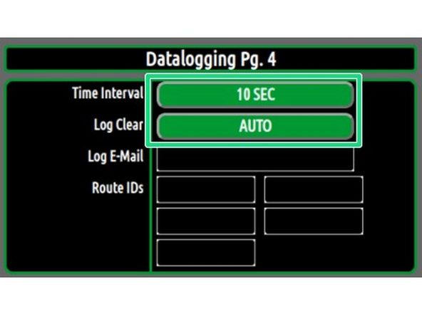 Use the Auger and Spinner knobs (push to change) to scroll through the screens.