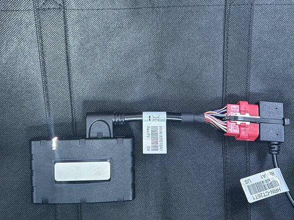 Be sure to secure connection with cable tie.