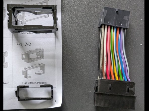 Use the adaptors 7 and 7.2 to mount our T harness appropriately at the origin of the OBD port.