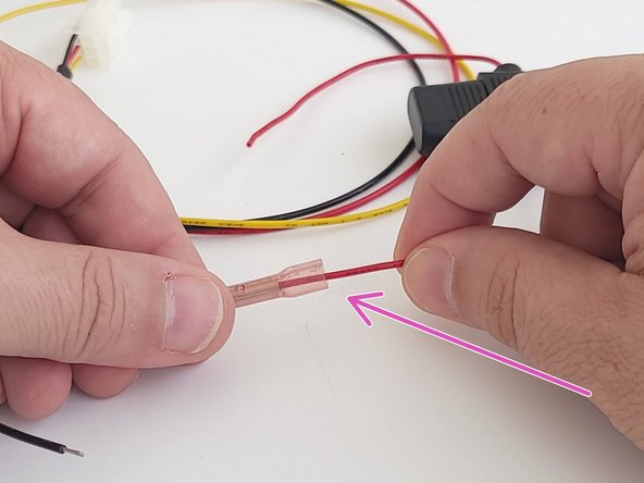 The wires should come with the insulation pre stripped; ready for crimp on connectors.