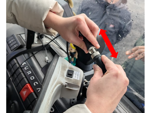 Unplug the in-cabin controller from its original vehicle connected harness.