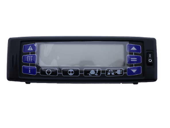 Find the in-cab controller located in the vehicle cabin and remove it from its mechanical support, if needed.