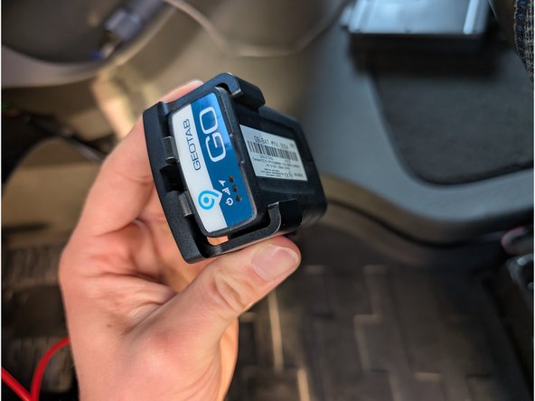 Use our Install bag and attach the Go device to it.